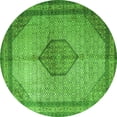 thumbnail image 1 of Ahgly Company Indoor Round Medallion Green Traditional Area Rugs, 7' Round, 1 of 1