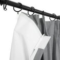 thumbnail image 3 of TWOPAGES Pinch Pleated Curtain 26 W X 102 L Inch Blackout Light Blocking Drape for Living Room, 1 Panel, Grey, 3 of 5
