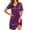 ZA-Purple-ladies pajamas sleepwear, variant on Frostluinai Satin Nightgowns for Women Silk Short Sleeve Nightshirt Silky T Shirt Night Gown V Neck Mini Sleepdress Loose Sleepwear S-XXL