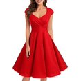 thumbnail image 1 of Vestidos cortos para mujer, estilo retro, clásico, para cóctel, fiesta, Xishao Ropa, 1 of 3