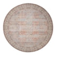 thumbnail image 7 of GLN Rugs Hattusa - Indoor, Machine Washable Area Rug 5'3" Round Turkish Terra Home Carpet, 7 of 7