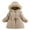 Khaki, variant on XBASW Baby Toddler Fleece Jackets Winter Hooded Coat for Girls Thick Outerwear 1-5Y