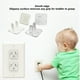 thumbnail image 3 of Tapa De Enchufe De Seguridad Para Niños, A Prueba De Bebés, Estándar De EE. UU. UU., 50 Piezas, Cubierta De Salida De Fácil Instalación, Transparente, 2 Clavijas Para El Hogar, 3 of 7