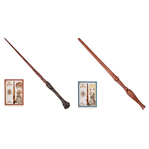 Wizarding World Harry Potter, Baguette Ensorcelante Harry Potter de 12 Pouces avec Carte de Collection, Jouets pour Enfants & Harry Potter, Baguette Ensorcelante Luna Lovegood de 12 Pouces avec Collection