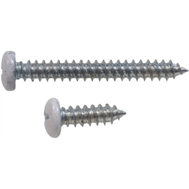 Part 852021 7X1/2 & 11/4 White Shelf Brckt Screw, by Hillman, Single