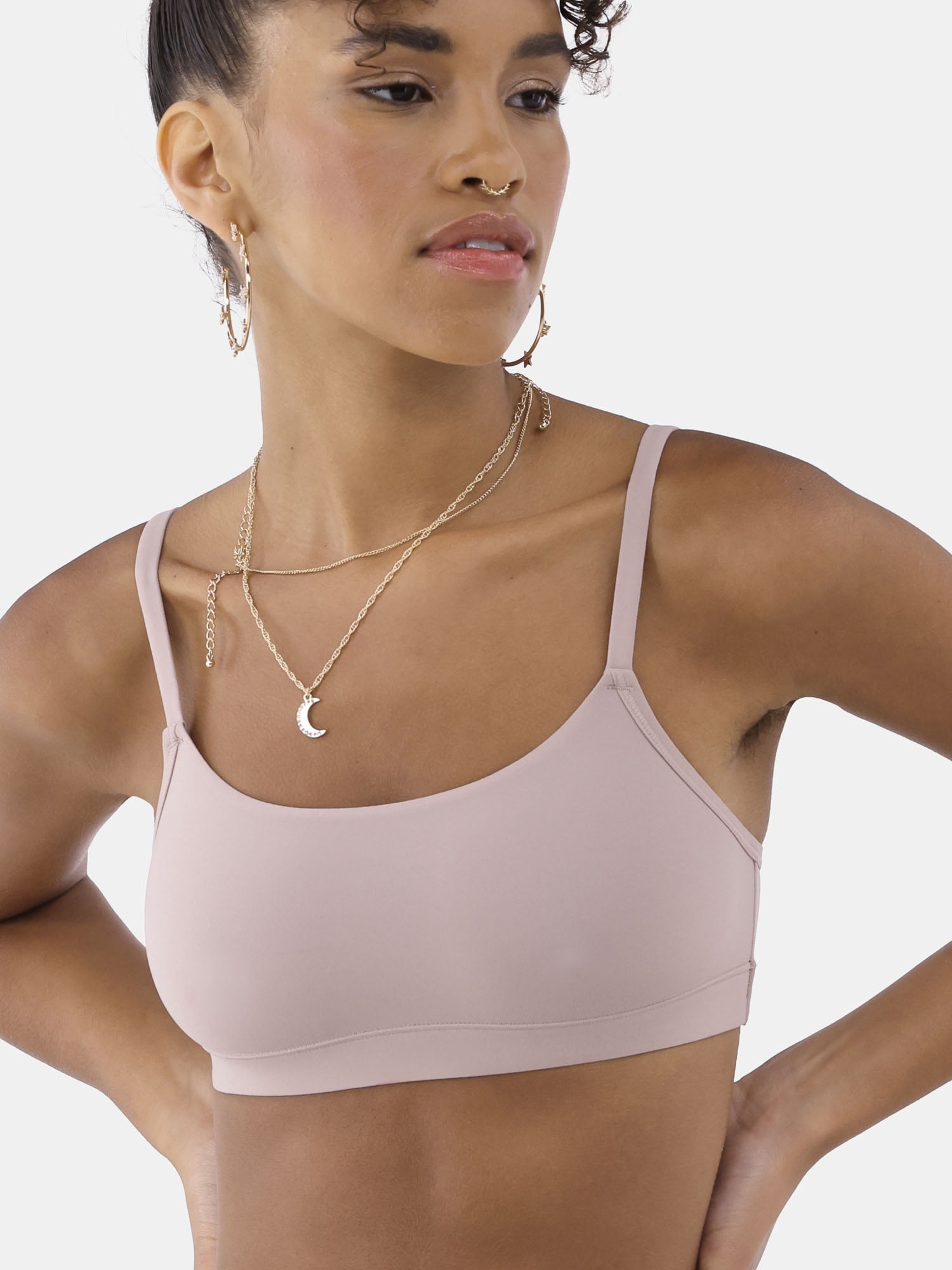 No Boundaries Women's Fit Stretch Scoop Bralette, Sizes XS-3XL