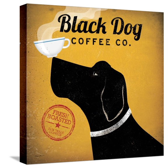 Art.com Black Dog Coffee Co Stretched Canvas Print Wall Art by Ryan Fowler, 16" x 16"