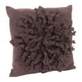 thumbnail image 4 of Saro Lifestyle FT612.K17S 17 in. Square Knotted Felt Flower Throw Pillow - Kiwi, 4 of 4