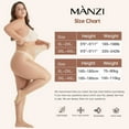 thumbnail image 5 of Manzi Women's Plus Size Oil Shiny Pantyhose 15D Shimmer Silky Tights High Waist Stockings 2 Pairs, 5 of 7