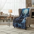 thumbnail image 5 of Somerset Home Wolf Pattern Hypoallergenic Fleece Sherpa Throw Blanket, 5 of 6