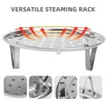 thumbnail image 2 of Foxnovo 2Pcs Stainless Steel Steaming Rack Three Legged Round Steamer Basket for Kitchen Cooking, 2 of 6