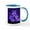 White/Blue Inside, variant on CafePress - Wolf Pack Mug - 11 oz Ceramic Mug - Novelty Coffee Tea Cup