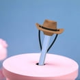 thumbnail image 2 of Lanière Chapeau de Cowboy Couvercle en Silicone avec Paille - Réutilisable pour Tasses, 2 of 6