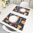 thumbnail image 6 of Party Elements Theme Reversible Placemat Set of 4 Non Slip Coffee Mats 18x12 Inch for Dining, Kitchen, Coffee, 6 of 9