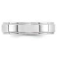 thumbnail image 2 of 14KW 5mm Flat with Step Edge Band Size 9 in 14k White Gold, 2 of 3