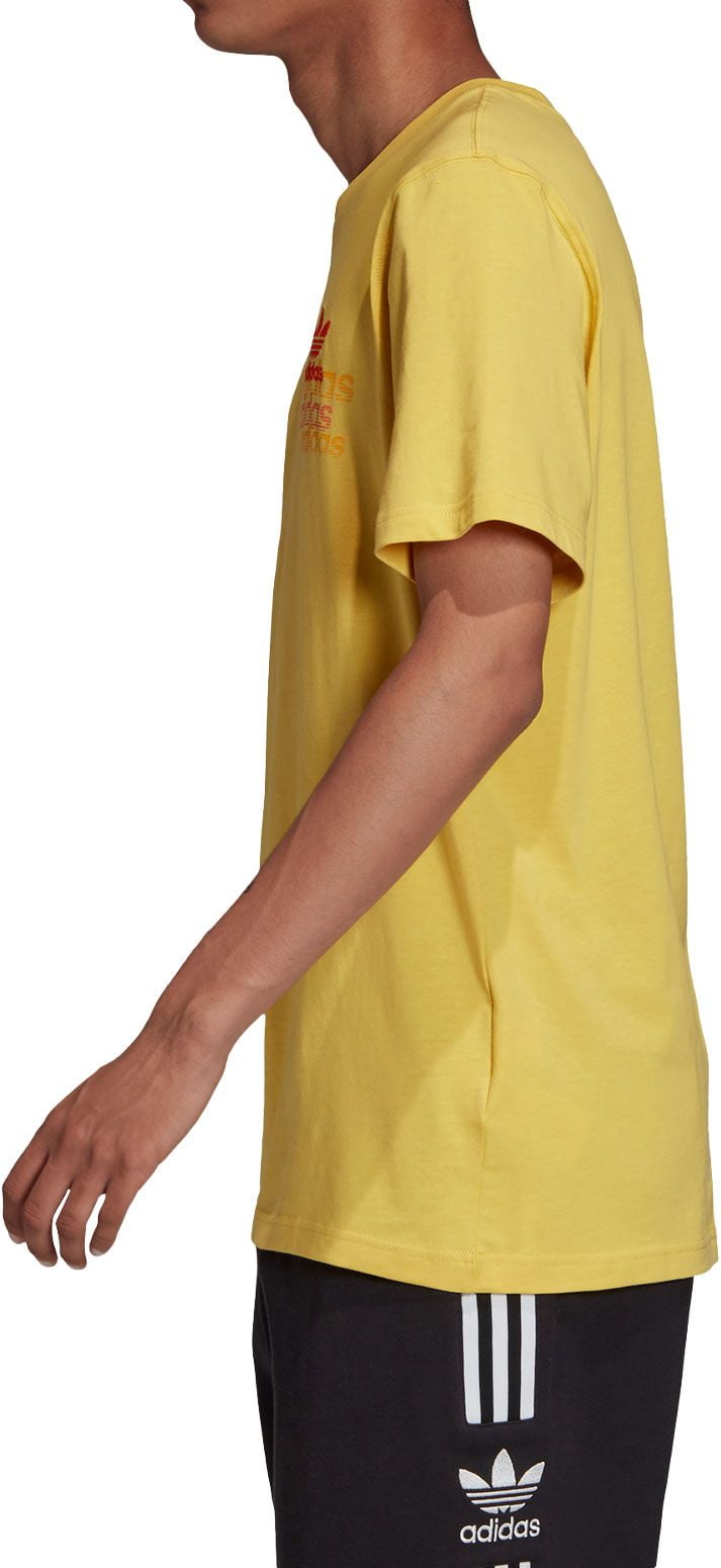 Adidas Men's T-Shirt - Yellow - M