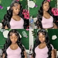 thumbnail image 4 of 26 Inch Long Wavy Synthetic Hair Wig For Women Gradual Blonde Tousled Curls With Natural Daily Wear And Special Events, 4 of 6