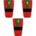 thumbnail image 5 of IOS Santa's Belt Christmas Holiday Utensils Plastic Reusable Kids Tumbler Goblet. Red & Black Cups Party Set, Bundle Included With Regalong Pambata (12pcs/set), 5 of 7