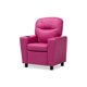 thumbnail image 2 of Baxton Studio Evonka Silla reclinable para niños de piel sintética rosa magenta moderna y contemporánea Baxton Studio LD2056-Pink-CC, 2 of 2