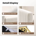 thumbnail image 6 of Cloud Fly Mid Century Accent Chair Modern Velvet Living Room Accent Chair Comfy ArmChair for Bedroom Studio Study Office Lounge, 6 of 7
