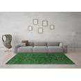 thumbnail image 3 of Ahgly Company Indoor Round Abstract Emerald Green Modern Area Rugs, 7' Round, 3 of 4