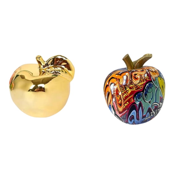 Fruit Sculpture Ceramic Figurine Statue Glazed Material Unique Table Bar Home Office Restaurant Decor for Adults