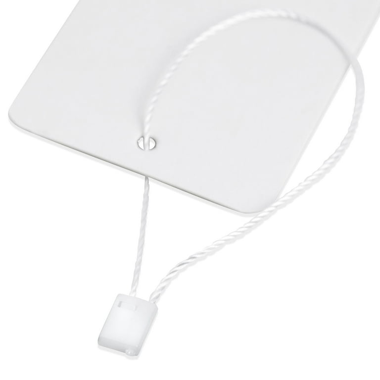 3¼ in. x 2 in. White Merchandise Tags (with strings), SKU: T451-9-S-WH