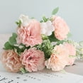 thumbnail image 3 of SPRING PARK Artificial Carnations Flowers Bouquet Silk Flowers for Mother's Day Wedding Party Festival Decor, 3 of 7
