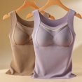thumbnail image 6 of Mepaouo Thermal Fleece Tank Top for Women Sleeveless Neck Winter Vest Underwear Tops Warm Cami(Coffee,XL), 6 of 9