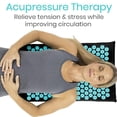 thumbnail image 4 of Yoga Acupressure Mat And Pillow Set Extra Long Massage Mat Black, 4 of 8