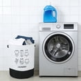 thumbnail image 6 of Kbndieu Linen Foldable Laundry Hamper, Large Collapsible Laundry Baskets with Easy Carry Handles, Clothes Hampers for Bedroom, Bathroom, Dorm, Laundry Room, White, 6 of 6