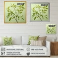 thumbnail image 4 of Designart "Collage Of Green Ferns In A Simple Design I" Leaves Floater Framed Wall Art Living Room, 4 of 5