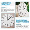 thumbnail image 4 of Shisuyan Round Wall Clock White Plastic 1Pack 13.8In, 4 of 9