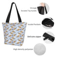 thumbnail image 4 of Fotbe Cute Sloth Bolsa de Playa con Estampado, Bolsa de Hombro, Bolsa de Mano Espaciosa, Bolsa de Viaje Ligera, Bolsa de Compras Versátil, 4 of 6