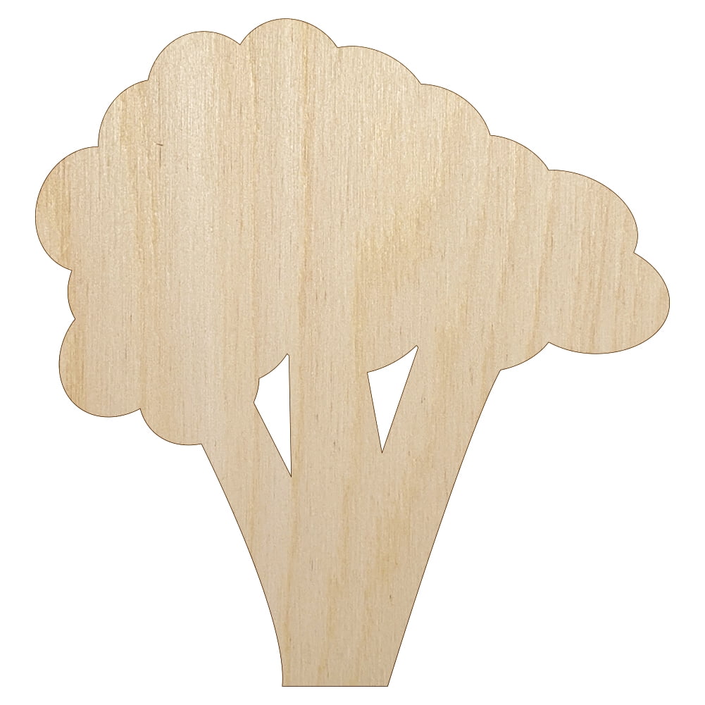 Broccoli Unfinished Wood Shape Cutout Variety Sizes USA Made Kitchen Decor Vegetable Theme Garden Theme