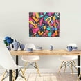 thumbnail image 5 of Xecao Vibrant Graffiti Urban Art for Waterproof Framed Canvas Art - Modern Home Decor with Real Wood Frame for Gifting and Interior Design,Horizontal, 5 of 6