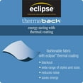 thumbnail image 4 of Eclipse Dane Grommet Blackout Energy-Efficient Single Curtain Panel, Smoke Gray, 52x63, 4 of 4