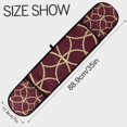 thumbnail image 3 of Yayeee Double Oven Mitt Kitchen Heat Resistant Baking 35" x7" Quilted Glove, Red Circles, 3 of 6