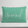 thumbnail image 4 of Creative Products Unwind Script Mint 14x20 Indoor / Outdoor Pillow, 4 of 8