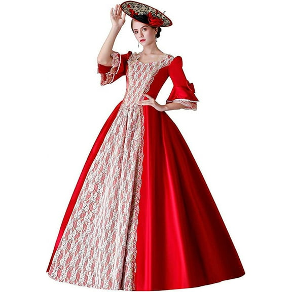 KEMAO Rococo Baroque Marie Antoinette Dresses 18th Century Renaissance Costumes Historical Period Dress Ball Gown