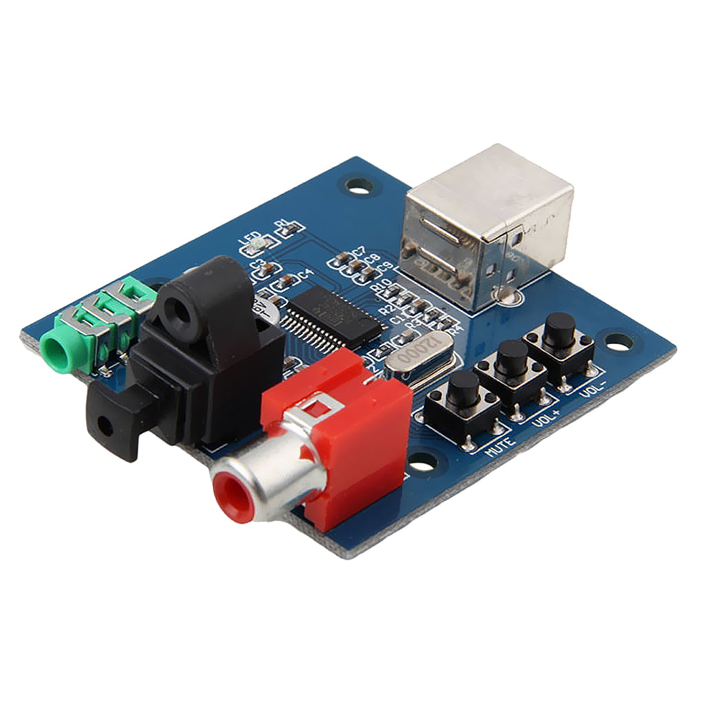 5 V PCM2704 USB interface DAC to S/PDIF Sound Card Decoder Board 3.5mm Analog 