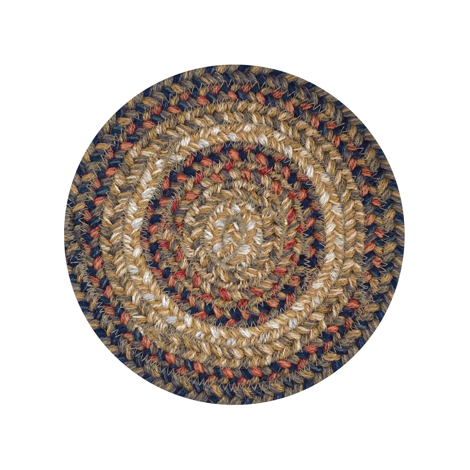 Natural Braided Jute Rustic Table Bedside Round Placemat Trivet Farmhouse Set 