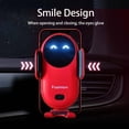 thumbnail image 4 of Wireless Car Charger Mount, Cute Car Phone Holder, Automatic Clamping Air Vent Dashboard Smart Phone Holder for iPhone 15/14/13/12/11//XS/XR/8, Samsung S23/22/21/20/Note 20, etc (Red), 4 of 6