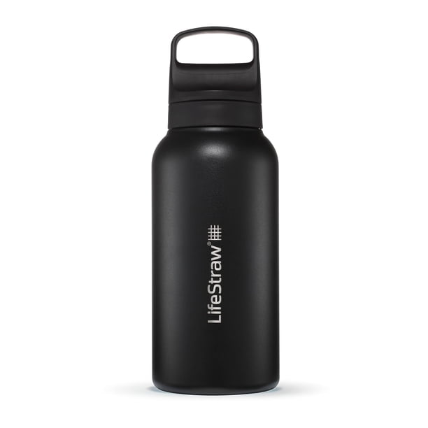 Botella de filtro de agua LifeStraw Go Series 1L de acero inoxidable