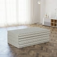 thumbnail image 3 of Abstract Foldable Mattress, Polka Dot Stripes Pattern, 78.7" x 47.2", Eggshell Charcoal Grey, by Ambesonne, 3 of 6