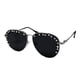 thumbnail image 2 of Lentes aviador negros/plateados con estrellas -Bari Lynn Bari Lynn SG26+BLK/SILVER, 2 of 2