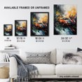 thumbnail image 4 of Sports Car Racing Oil Painting For Him Motor Racing Man Cave Art Print Framed Poster Wall Decor 12x16 inch, 4 of 5