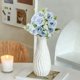 thumbnail image 3 of Artificial Rose Flowers Arrangement – Silk Plastic Flower Bouquets for Living Room Decor, Decorative Table Centerpiece, Faux Floral Home Decoration, 1 Piece, 3 of 4