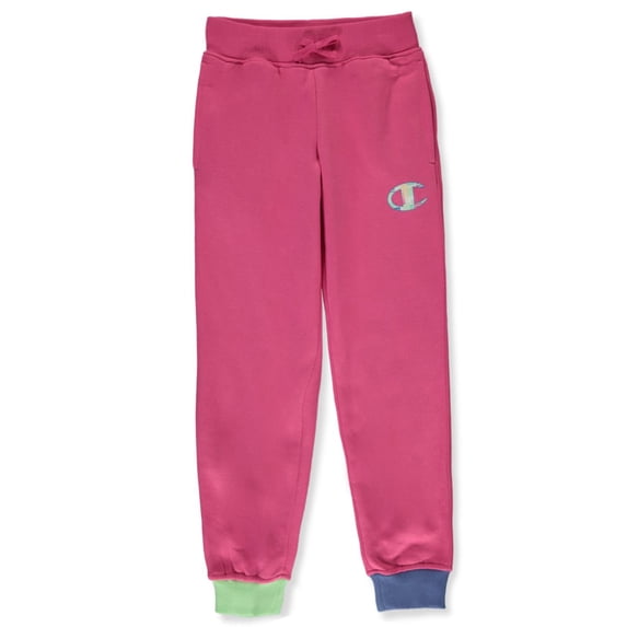 Champion Girls' Pastel Cuff Joggers - pink, 14 (Big Girls)