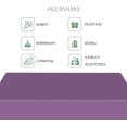 thumbnail image 6 of 60x84 Inch Lavender Rectangle Tablecloths Morandi Series Heavy Duty Washable Fabric Table Cloth Waterproof Durable Solid Table Cover for Kitchen Dining Party Buffet Home Picnic Wedding, 6 of 7